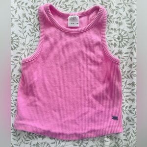 Zara Kids Vibrant Pink Ribbed Tank